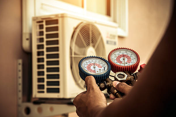 Professional Hvac technician working in Westville, NJ
